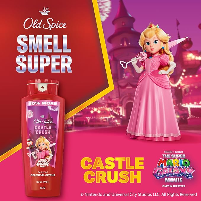 Old Spice Body & Face Wash for Men, x The Super Mario Galaxy Movie, 3X Defense - Image 3