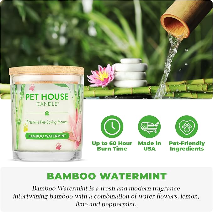 Pet House Candles, Plant-Based Pet Candle Clean Burning, 60 Hour Burn Time - Image 2