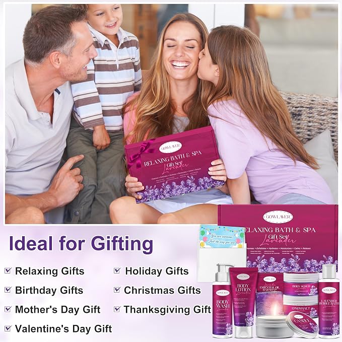 Gifts for Women, Relax Stress Relief Birthday Gifts for Women Spa Basket Self - Image 2