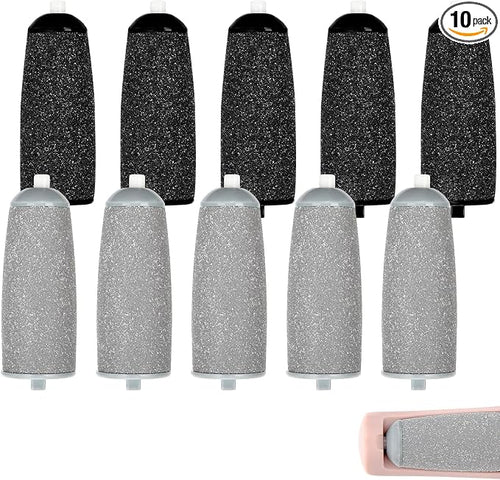 10 Pack Pedicures Replacement Heads, Electric Foot Callus Remover Roller Refills by Unknown