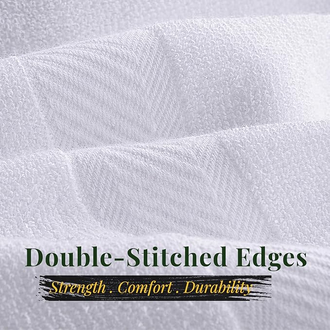 Pearl Linens Pack of 12 100% Cotton Bath Towels – 24x48 Quick-Dry, Lightweight - Image 5