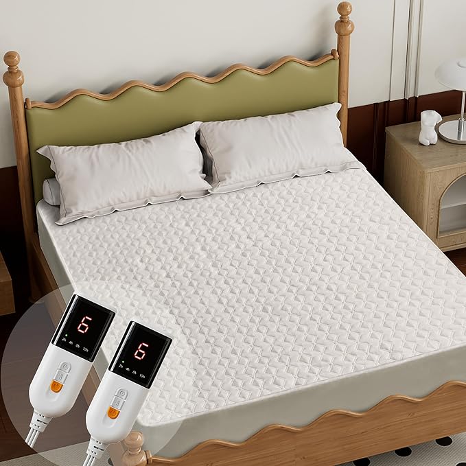 Gotcozy Heated Mattress Pad King Size Dual Control by EASYTOCHOOSEEASYTOLOVE