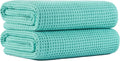 MICROFI New Microfiber Waffle Bath Towels, 2 Pieces, Fast Drying, Lint Free 430 by Unknown