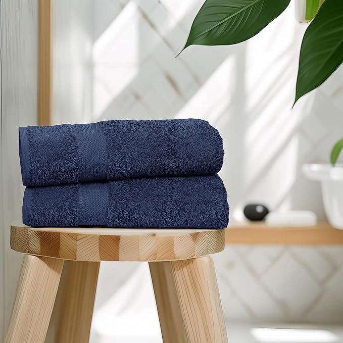 Commercial Bulk Pack of 12 Small Bath Towels – 100% Cotton Terry 24" x 46" – - Image 5
