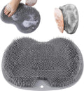 Shower Foot Scrubber, Wall Mounted Bath Massage Pad, Back Scrubber Back by Unknown