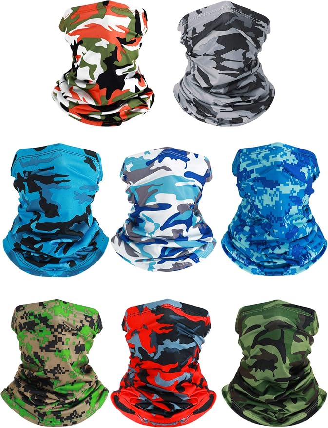 SATINIOR Summer Camo Neck Gaiter UV Protection Cooling Face Mask Sun Hood by SATINIOR