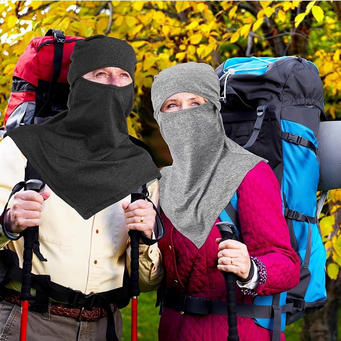 SATINIOR 3 Piece Balaclava Face Cover Sun Protection Neck Cover Summer - Image 3