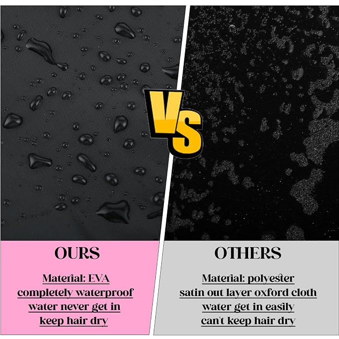 2 Pcs Large Shower Cap for Braids, Extra Long Shower Cap for Women Long Hair & - Image 6