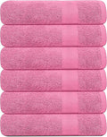 KAHAF COLLECTION 100% Cotton Bath Towels, 24x48 Pack of 6 Towels, Quick Dry by KAHAF+COLLECTION
