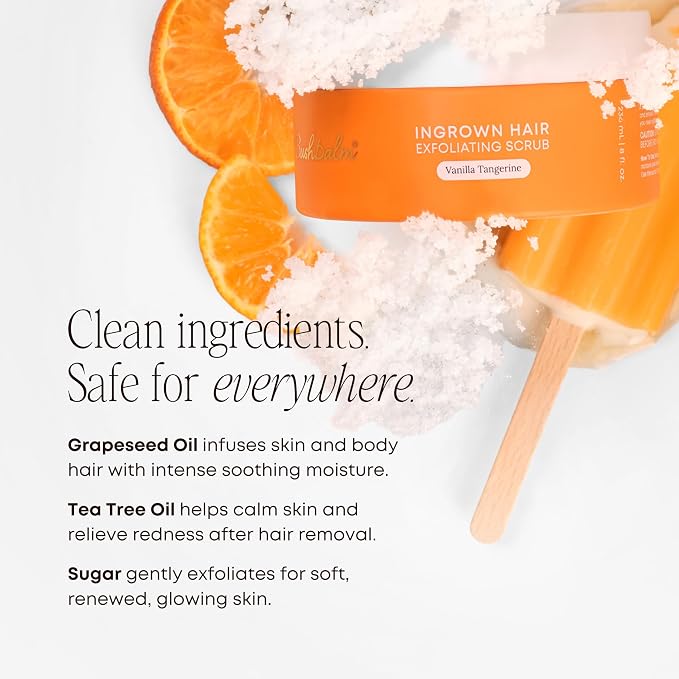Bushbalm Ingrown Hair Exfoliating Scrub – Pre-Shave Sugar Scrub - Image 4