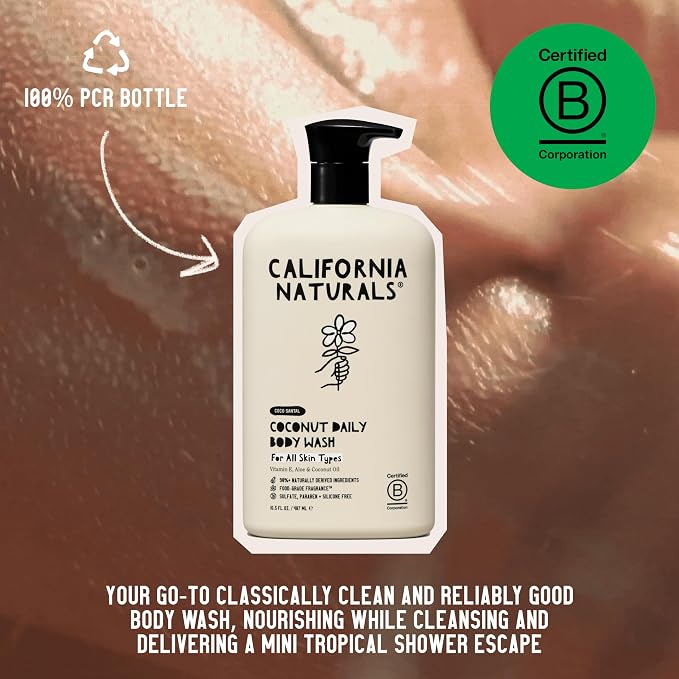 California Naturals Body Wash for Women and Men, Vitamin E Shower Gel Cleanser - Image 8