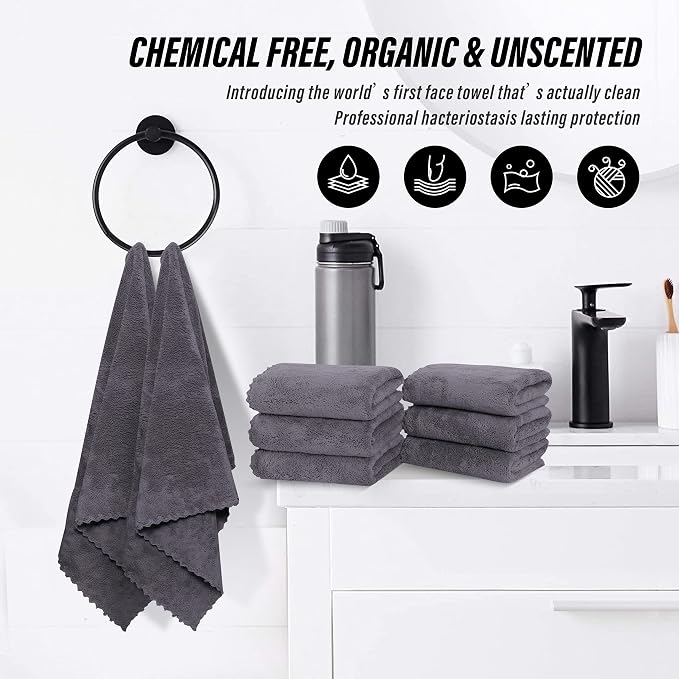 MOONQUEEN 6 Pack Premium Hand Towels - Image 6