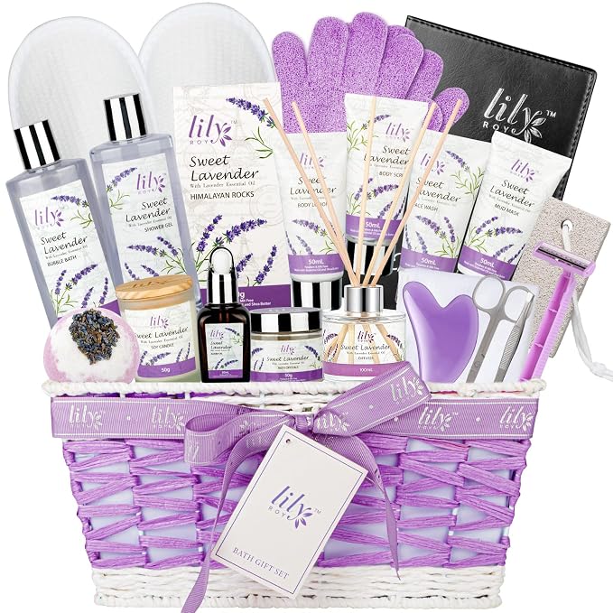 Mother's Day Gift Basket for Mom, Gifts for Women, Spa Gift Basket for Women by LILYROY