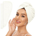 SimpleField 2 Pack Microfiber Hair Towel Wrap by SimpleField