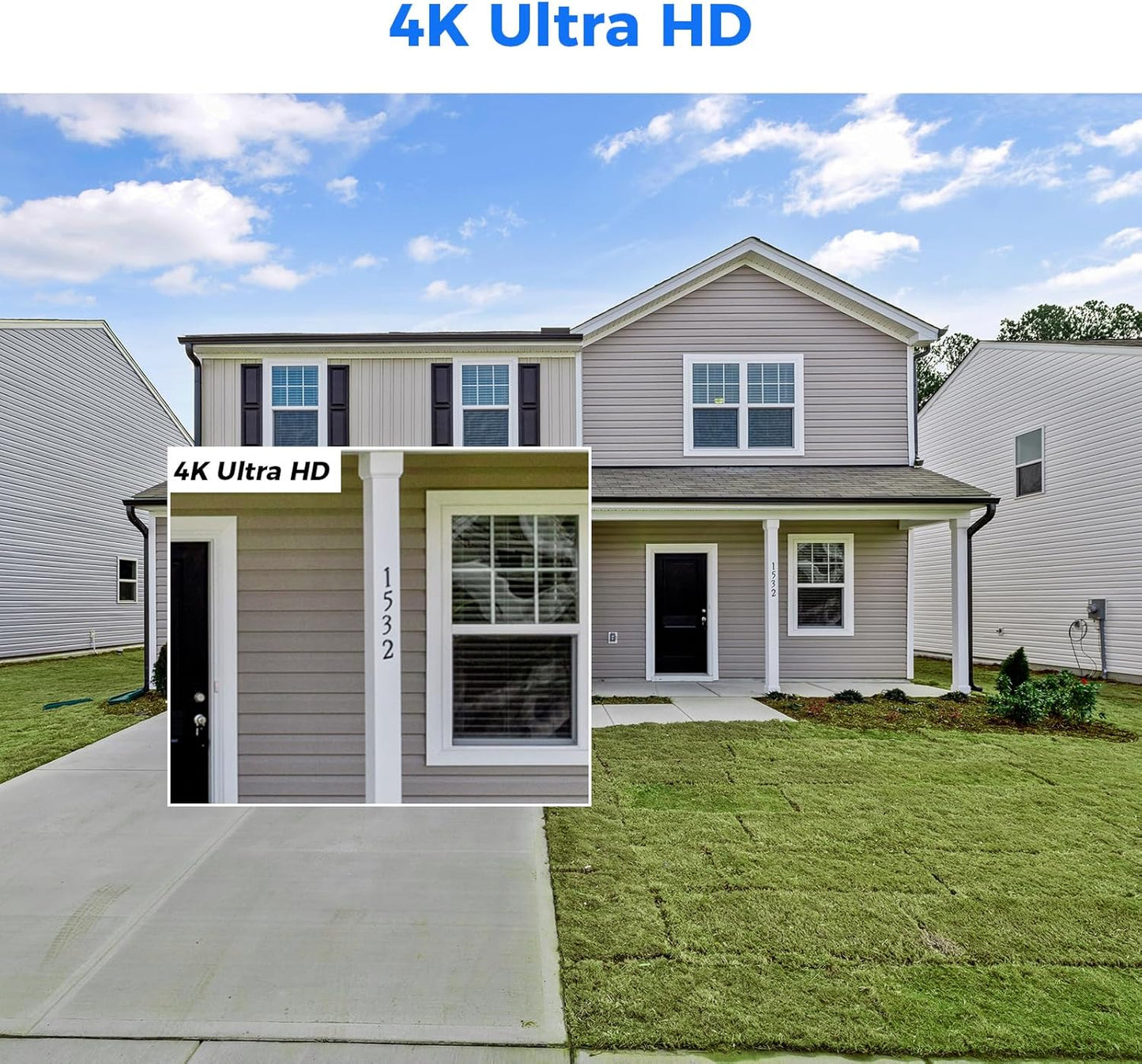 [4K HD + 330°Pan 90°Tilt] Hiseeu 4K PoE Security Camera System, CCTV Camera Security System w/4Pcs PoE PTZ Dome Cameras, Human/Vehicle Detect,2-Way Audio,Home Surveillance NVR Kit, 3TB HDD,7/24 Record