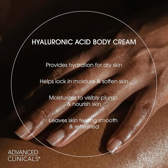 Advanced Clinicals Hyaluronic Acid Moisturizer + Fragrance Free Collagen Cream - Image 4
