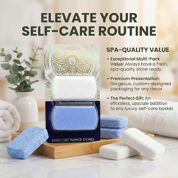 Earth & I Pumice Stone for Feet – 4-Pack Callus Remover Set | 2 Coarse + 2 Fine - Image 12