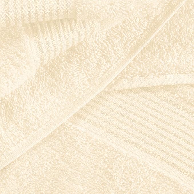 BELZZI Home Ultra Soft 4 Pack Oversized Bath Towel Set 27x54, Cotton Compact - Image 2
