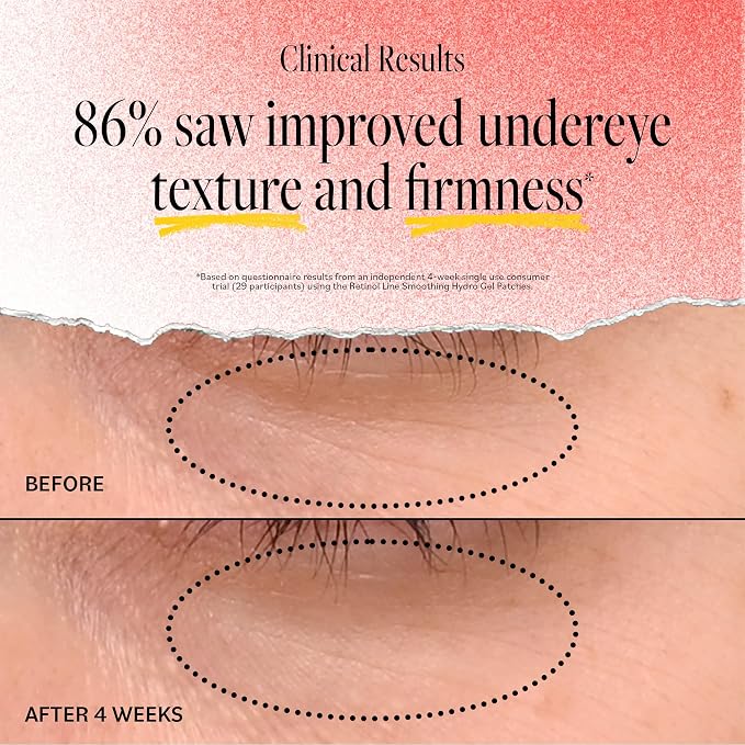 Derma E Retinol + Bakuchiol Under Eye Patches Non-Irritating, Line Smoothing - Image 3
