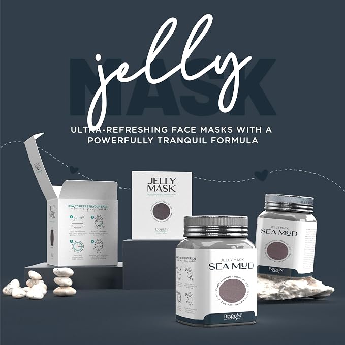 BRÜUN Jelly Mask Jar Sea Mud Peel-Off Face Care Rubber Mask | 23 fl oz Skin - Image 2