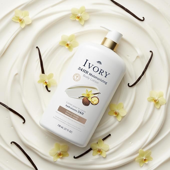 Ivory Hand & Body Lotion, 24hr Moisturizing, Repairs Extra Dry Skin, All Day - Image 9