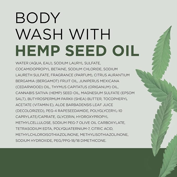 Dr Teal's Body Wash with Pure Epsom Salt, Cannabis Sativa Hemp Seed Oil - Image 10