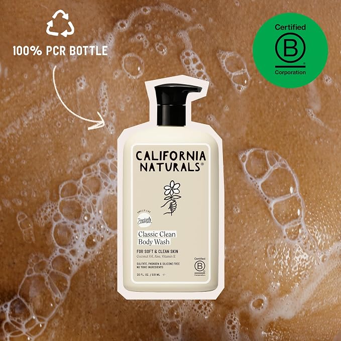 California Naturals Classic Clean Body Wash 2-Pack, Daily Cleansing Body Wash - Image 4