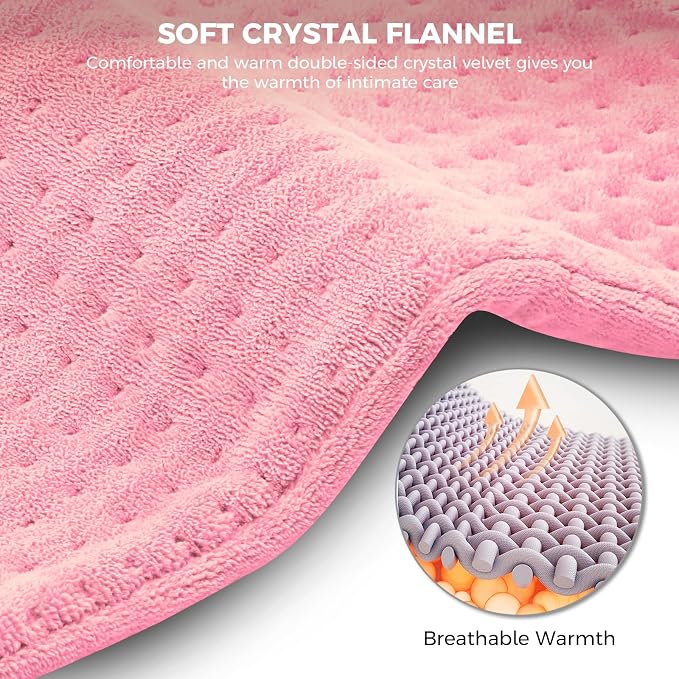 NOWWISH Heating Pad for Back Pain Relief & Period Cramps, 12x24 Inches Electric - Image 7