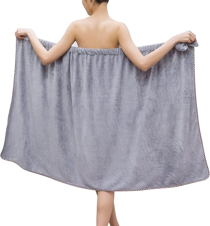 GOSCHE Towel Wrap for Women, Adjustable Shower Wrap Towel by GOSCHE