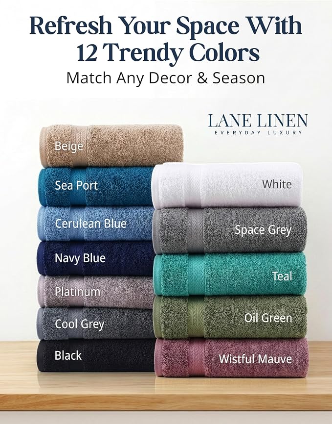 LANE LINEN 24 PCs Bath Towel Set - Image 9