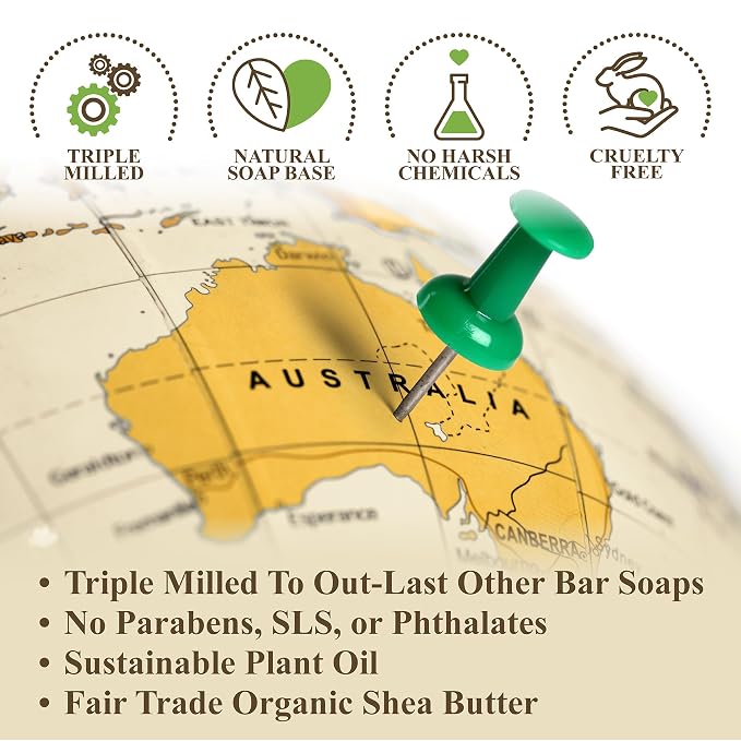 BELA Orange Zest Soap Bars 3.3 OZ Pack of 6, French Triple Milled Bar Soap - Image 3