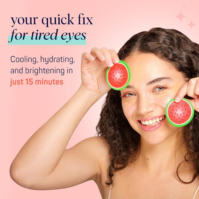 SpaLife Watermelon Cooling Eye Pads, Mothers Day Gifts, 48 Hydrating Under Eye - Image 3