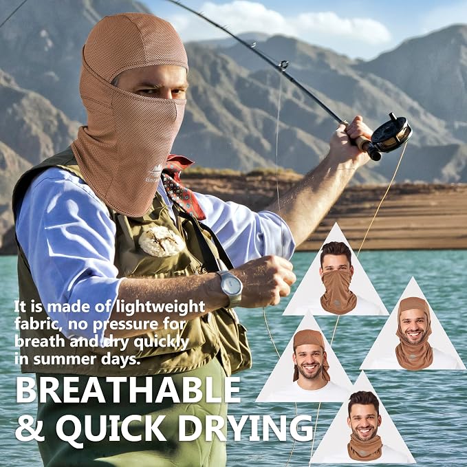Balaclava Face Mask Sun UV Protection Breathable Full Head Mask - Image 5