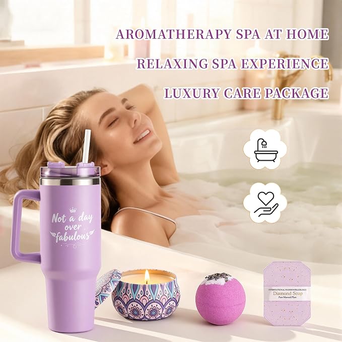 Birthday Gifts for Women – Lavender Spa Gift Basket, Self Care & Get Well Soon - Image 3