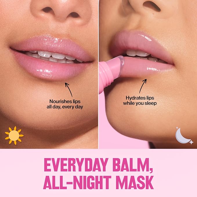 Revlon Glimmer Lip Treat Balm + Mask, Overnight Peptide Lip Treatment, 002 - Image 8