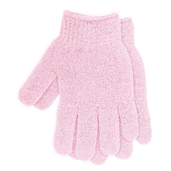 4 Pairs Exfoliating Gloves for Shower, Shower Gloves, Body Scrubber, Korean - Image 5