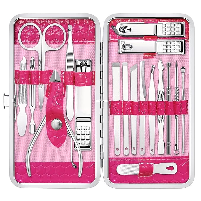 Yougai Manicure Set Professional Nail Clippers Set, Pedicure Set Nail Grooming by Yougai