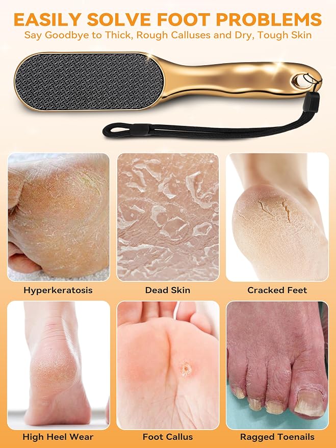 Beyond The Cream Veins Grain Foot File, Nano Glass Foot File, Hard Skin Callus - Image 3
