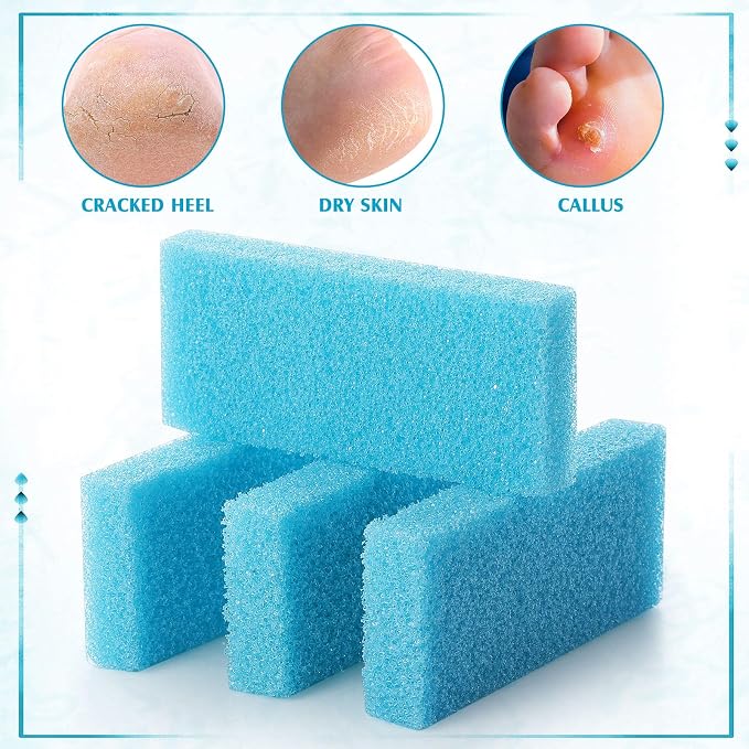 Batiyeer 100 Pcs Pumice Stone for Feet Scrubber Dead Skin Disposable Pedicure - Image 3