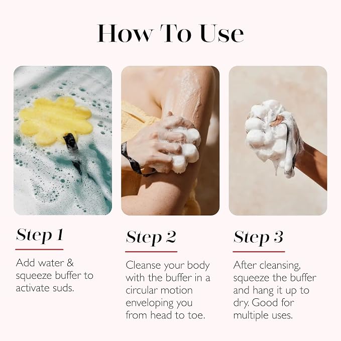 Spongellé French Lavender Wild Flower Bath Sponge | Built-in Body Wash & Body - Image 6