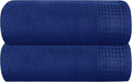 GLAMBURG 100% Cotton Oversized 2 Pack Bath Sheets 35x70, Ultra Soft Highly by GLAMBURG