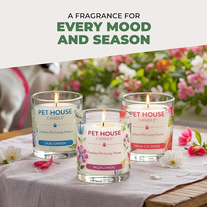 Pet House Candles, 9 oz Fresh Cut Grass Scented Candle, Clean Burning, Long - Image 5