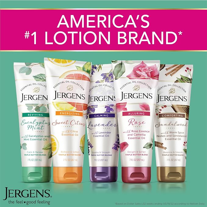 Jergens Rose Body Butter Lotion, Hand and Body Moisturizer - Image 2