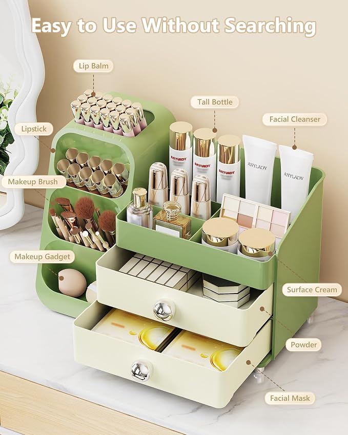 Anylady Large Capacity Makeup Organizer Countertop - Image 3