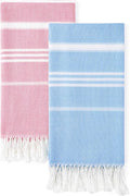 2 Packs Cotton Turkish Beach Towels Quick Dry Sand Free Soft Absorbent Extra by ANTFUNYgivesmorechoices