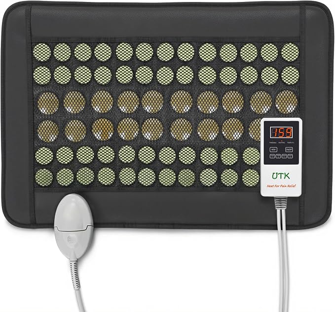 UTK Infrared Heating Pad for Back, Luxury Gift Design, 5X Deeper Pain Relief by UTK