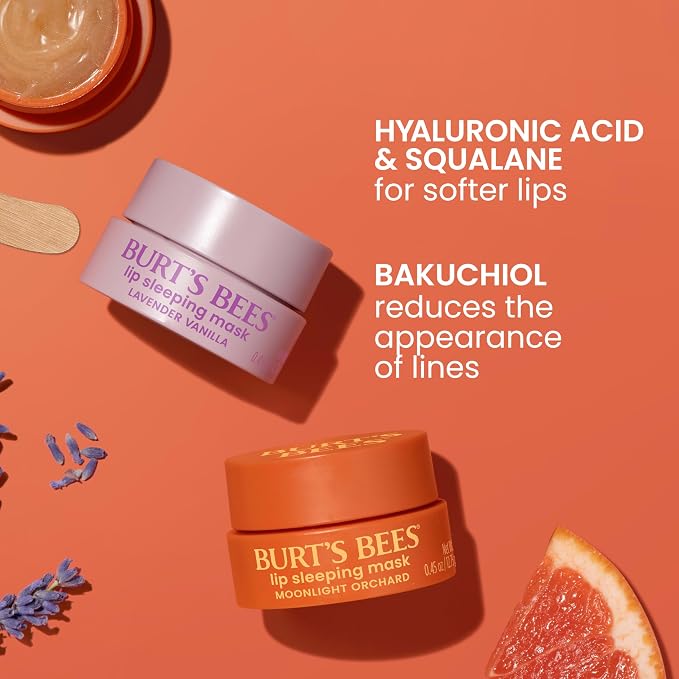 Burt’s Bees Lavender Vanilla Lip Sleeping Mask, - Image 3