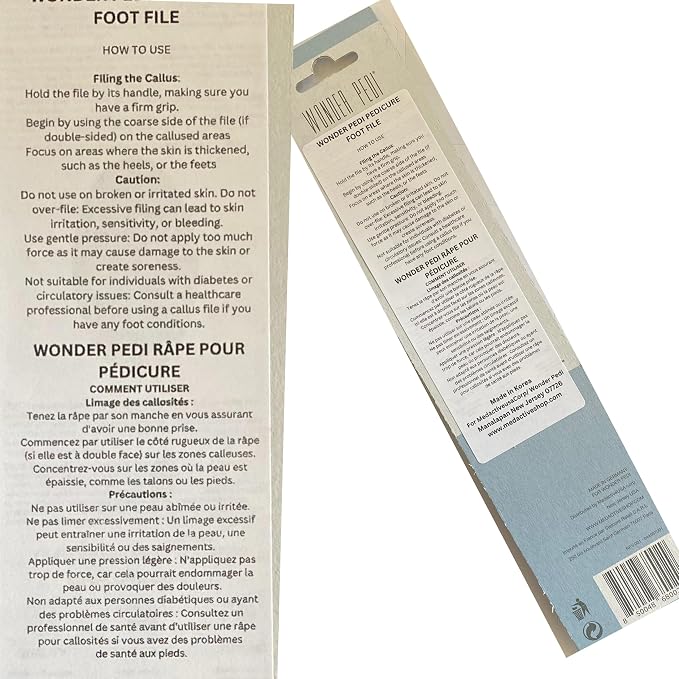 Made in Germany Double Sided Metal Foot File - Image 2