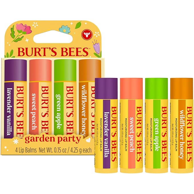 Burt's Bees 4 Pack Lavender Vanilla, Sweet Peach, Wildflower Honey; 24 Hour - Image 11