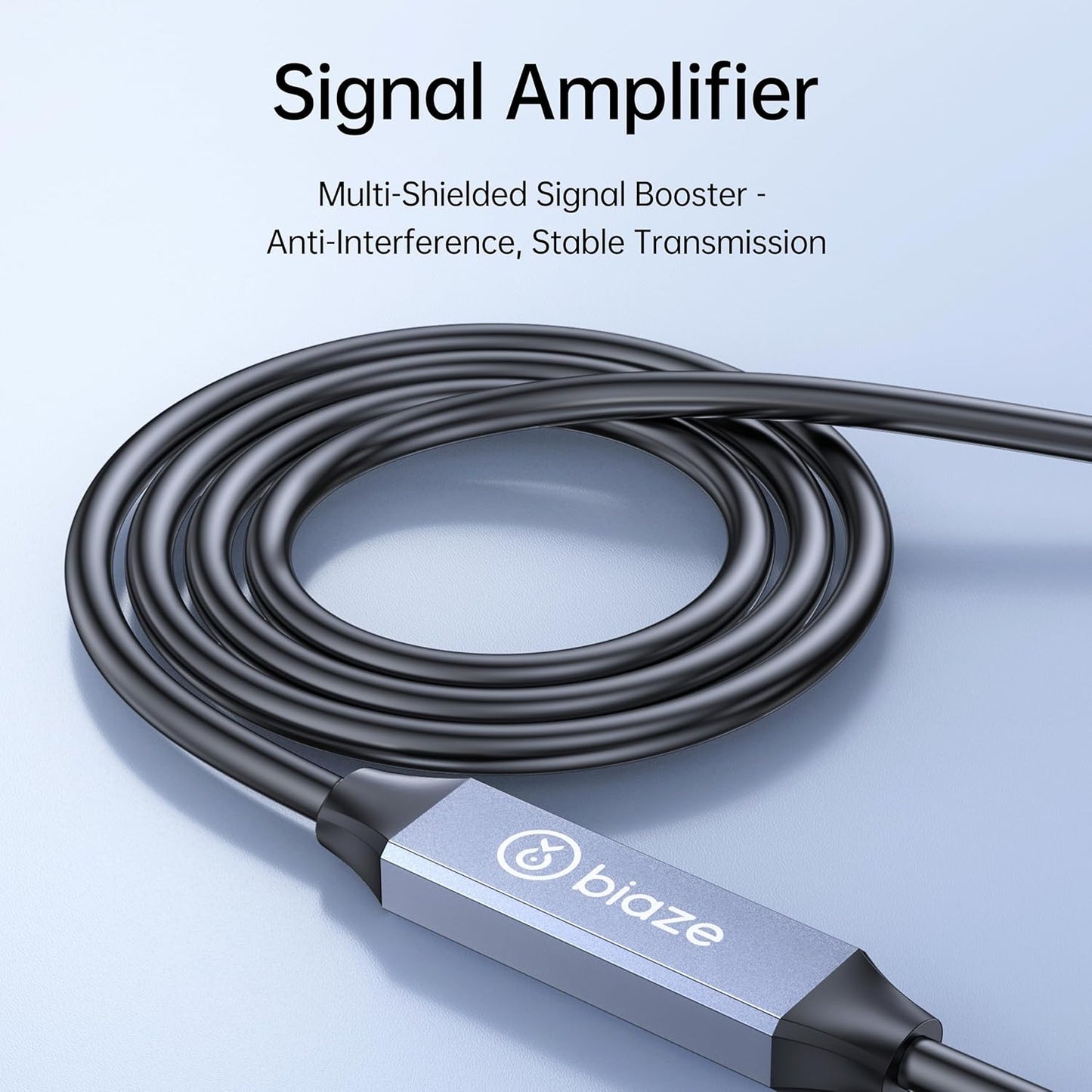 USB Extension Cable USB 3.0 Extension Cord Type A Male to Female Cord Nylon Braided High Data Transfer Compatible with USB Keyboard, Mouse, Flash Drive(50ft)